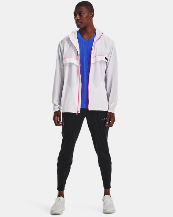 Men's UA Run Anywhere Jacket in White image number 3